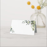 Rustic Eucalyptus Greenery Wedding Place Card<br><div class="desc">Designed to coordinate with our Boho Greenery wedding collection,  this bank place card features watercolor greenery branches.</div>