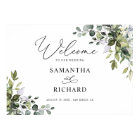Rustic Eucalyptus Greenery Wedding Welcome Sign