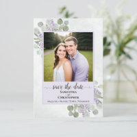 Rustic Eucalyptus & Lavender Purple Wedding Photo