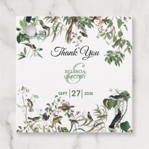 Rustic Eucalyptus Leaves Vintage Greenery Wedding Favour Tags