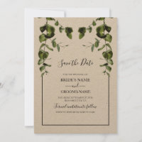 Rustic Eucalyptus Leaves Wedding