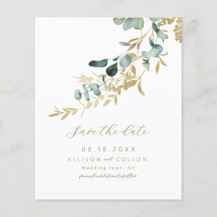 Rustic eucalyptus sage green greenery boho budget