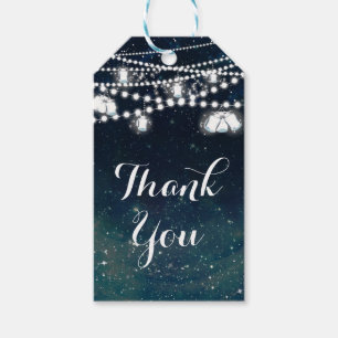 Rustic Evening Night Sky Mason Jar Lights Favour Gift Tags