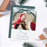 Rustic Evergreen Wreath Ribbon Christmas Photo Holiday Card<br><div class="desc">A rustic wreath with evergreen colours make these Christmas cards beautiful and intricate. Easily customise to include your picture and message.</div>