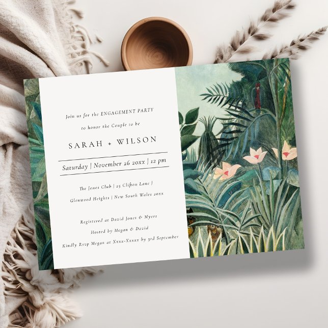 Rustic Exotic Tropical Forest Engagement Invite (Creator Uploaded)