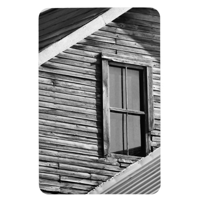 Rustic Exterior of House With Window Magnet (Vertical)