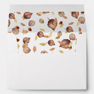 Rustic Fall Autumn Leaves Envelope
