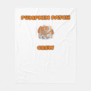 Rustic Fall Autumn Pumpkins Floral Leaves Classic  Fleece Blanket