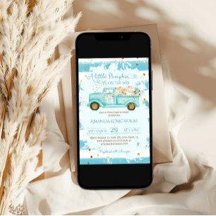 Rustic Fall Baby Shower  Invitation