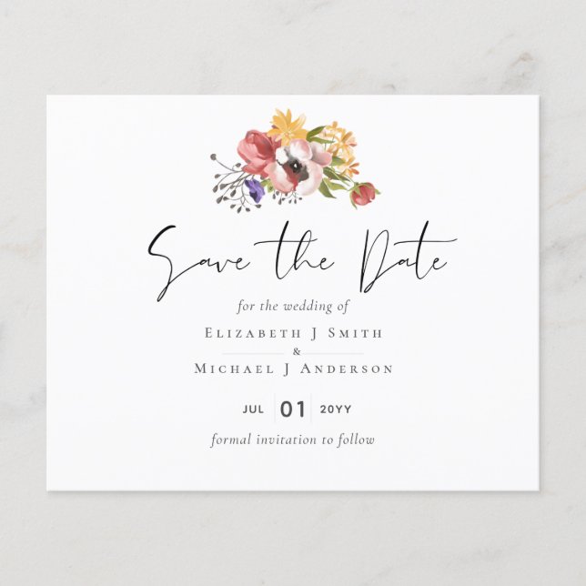 Rustic Fall Colours Wedding Collection - Budget (Front)