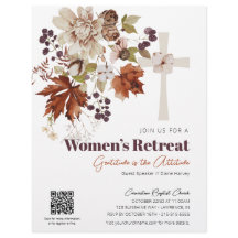 Rustic Fall Floral Women's Church Retreat