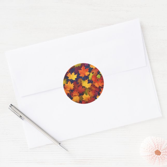 Rustic Fall Foliage Sticker (Envelope)