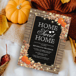Rustic Fall Housewarming Party Invitation