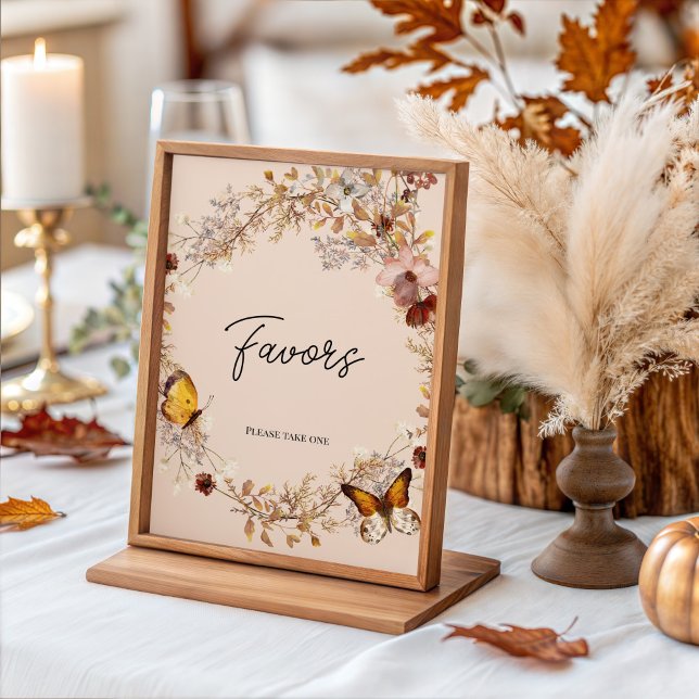Rustic Fall in Love Bridal Shower Gifts Table Sign (Creator Uploaded)