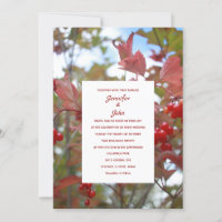 Rustic Fall Leaves Autumn Berries Photo Wedding