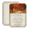 Rustic Fall Leaves Autumn Wedding Invitations