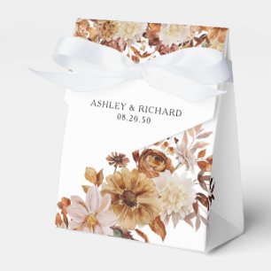 Rustic Fall Leaves Wedding Favour Box