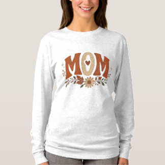 Rustic Fall Mum Floral Autumn Love T-Shirt
