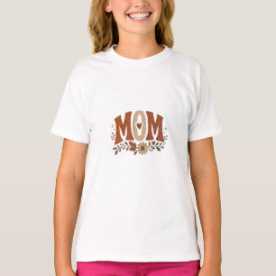 Rustic Fall Mum Floral Autumn Love T-Shirt