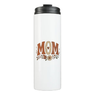Rustic Fall Mum Floral Autumn Love Thermal Tumbler