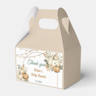 Rustic Fall Pumpkin Favor Box