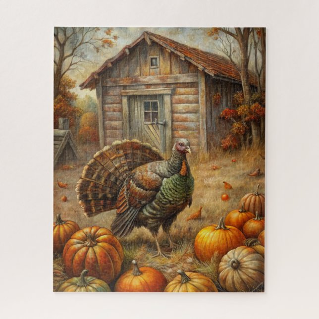 Rustic Fall Puzzle (Vertical)