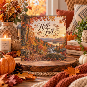 Rustic Fall Season Illustration Card