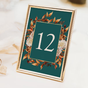 Rustic Fall Table Number