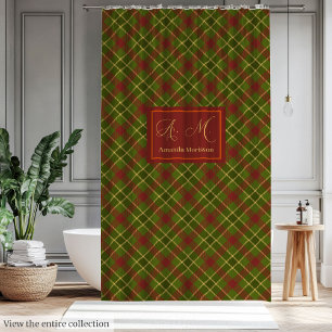 Rustic Fall Tartan Curtain Personalized Farmhouse 