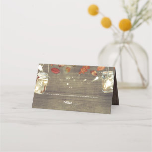 Rustic Fall Wedding Place Card