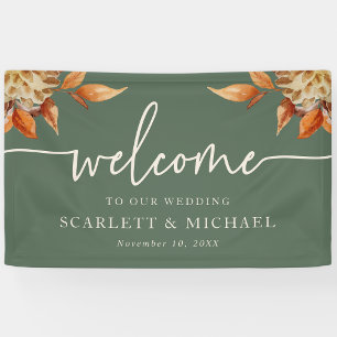 Rustic Fall Welcome Wedding Banner