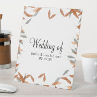 Rustic Falling Leaf Pampas Floating Wedding  