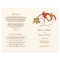 Rustic Falling Leaves Fall Wedding Programs