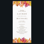 Rustic Falling Leaves Garland Autumn Wedding Programme<br><div class="desc">Share the wedding details with your family and friends with these customisable wedding programs. They feature watercolor garlands of leaves in autumn shades. These floral programs are perfect for fall or autumn weddings. Personalise by adding names,  dates,  and other event details.</div>