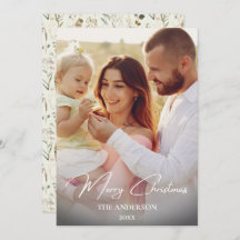 Rustic Family Christmas Card | Photo Collage
