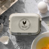 Rustic Family Farm Egg Carton Expiry Date Stamp