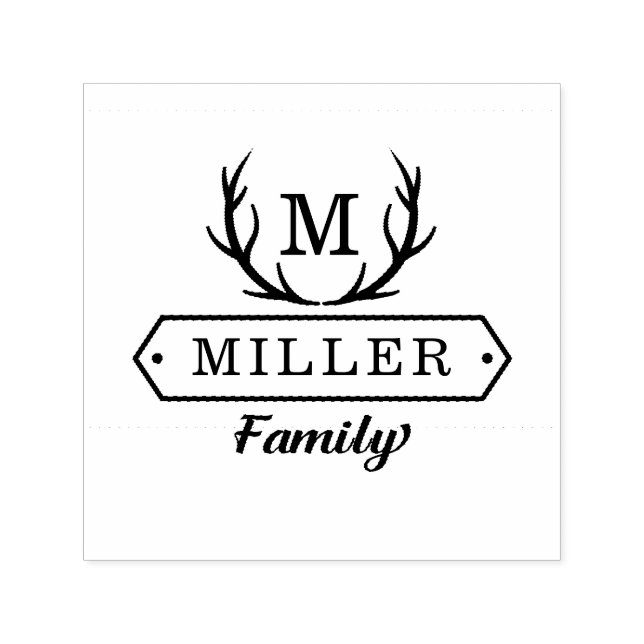Rustic Family | Personalised Stamp (Design)