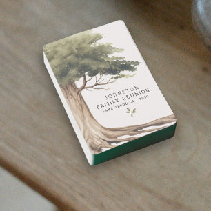 Rustic Family Reunion Picnic Vintage Tree Playing Cards