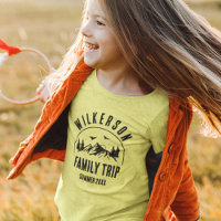 Rustic Family Trip Cabin Woods Retro
