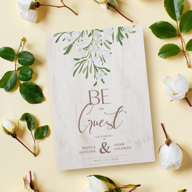 Rustic Fancy Botanical Branches on Wood Background (Creator Uploaded)