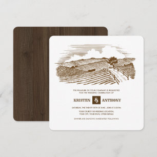 Rustic   Farm   Barn Wood Wedding Invitations