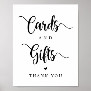 Rustic Farm, Black font, Wedding Cards and Gifts Poster