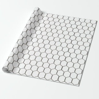 Rustic Farm Chicken Wire Wrapping Paper