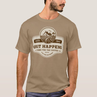 Rustic Farm Coffee Shop Sign funny T-Shirt