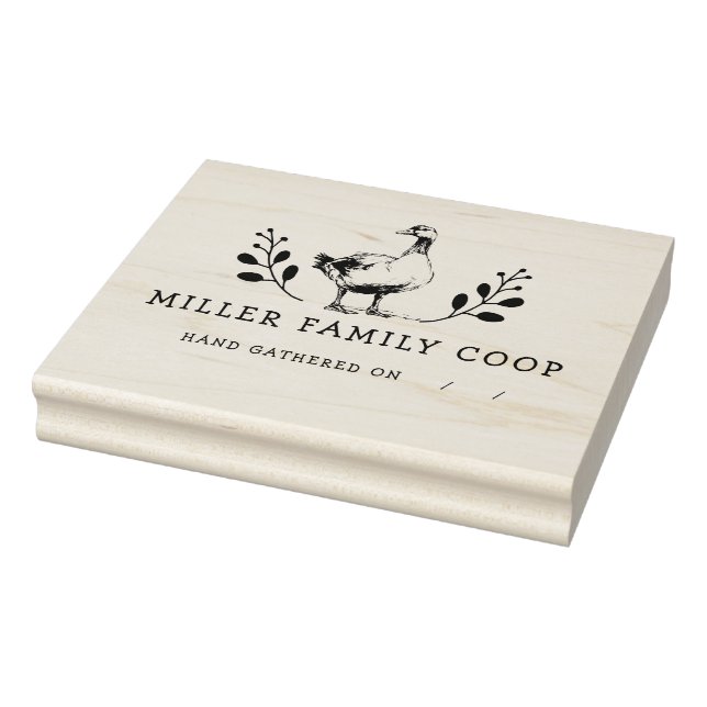Rustic Farm Duck Egg Carton Stamp (Stamp)