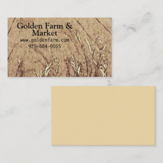 Rustic farm field grain antique business card