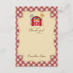 Rustic Farm Thank You Card