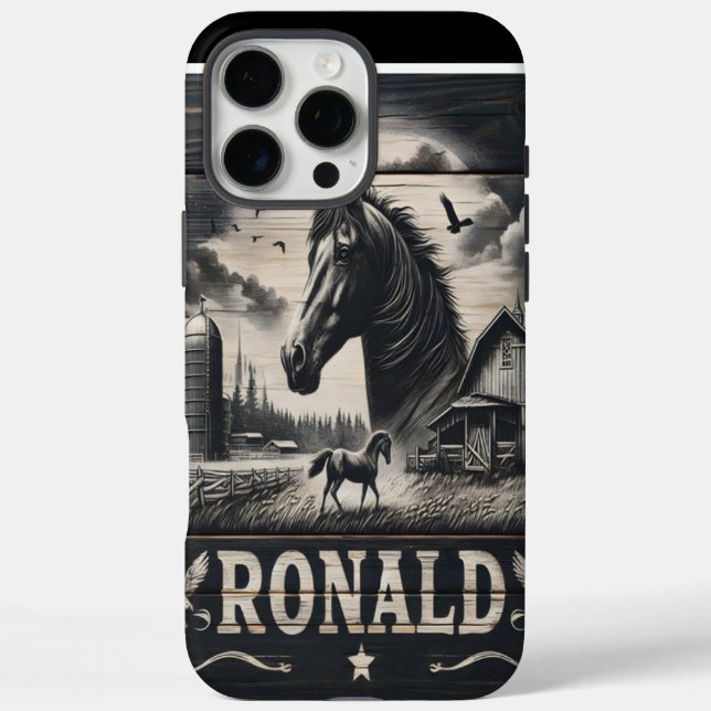Rustic Farm With A Horse Case-Mate iPhone Case (Back)