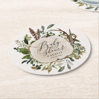 Rustic farmhouse barn botanical baby shower chic