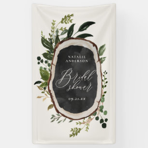 Rustic farmhouse barn botanical bridal shower banner